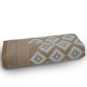 حوله دست و صورت آذرریس تبریز مدل مایا رنگ کرم سایز 40 × 80 سانتی متر