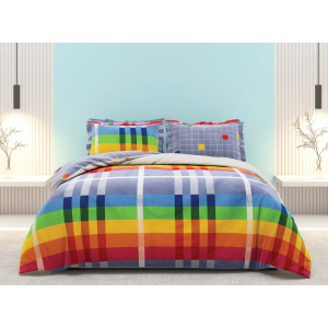 روتختی دونفره ساتین پنبه پلاس مدل Scarlet کد 4 کارینا 6 تکه 