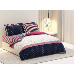 روتختی دونفره ساتین پنبه پلاس مدل William کد 9 کارینا 6 تکه 