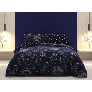 روتختی دونفره ساتین پنبه پلاس مدل Solar کد 29 کارینا 6 تکه 