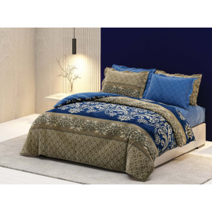 روتختی دونفره ساتین پنبه پلاس مدل Deniz کد 57 کارینا 6 تکه 