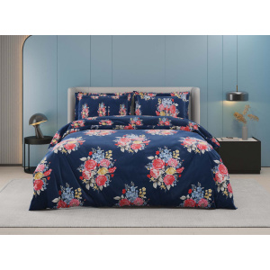 روتختی دونفره ساتین پنبه پلاس مدل Roma کد 62 کارینا 6 تکه 