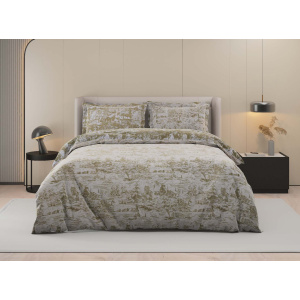 روتختی دونفره ساتین پنبه پلاس مدل Paradise A کد 68 کارینا 6 تکه 