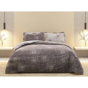 روتختی دونفره ساتین پنبه پلاس مدل Brown کد 76 کارینا 6 تکه 