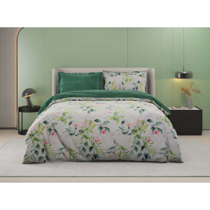 روتختی دونفره ساتین پنبه پلاس مدل Sezar  کد 80  کارینا 6 تکه 