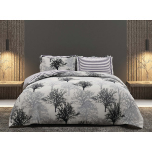 روتختی دونفره ساتین پنبه پلاس مدل Wing A کد 89 کارینا 6 تکه 