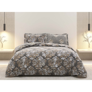 روتختی دونفره ساتین پنبه پلاس مدل Wallpaper کد 94  کارینا 6 تکه 