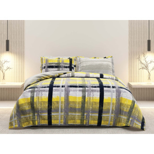 روتختی دونفره ساتین پنبه پلاس مدل Patina A کد 121 کارینا 6 تکه 