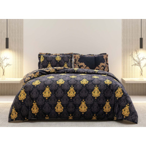 روتختی دونفره ساتین پنبه پلاس مدل Ramoos A کد 141 کارینا 6 تکه 