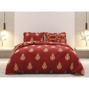 روتختی دونفره ساتین پنبه پلاس مدل Ramoos B کد 142 کارینا 6 تکه 