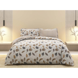 روتختی دونفره ساتین پنبه پلاس مدل Kavishn کد 175 کارینا 6 تکه 