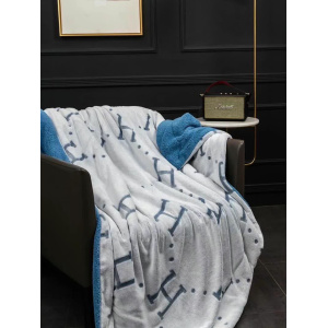 پتو ببعی مدل هرمس H دو نفره رنگ آبی 