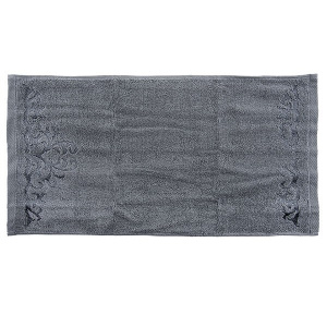 حوله دست و صورت آذرریس تبریز مدل رویال رنگ طوسی سایز 40 × 75 سانتی متر