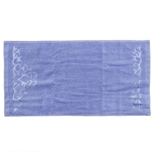 حوله دست و صورت آذرریس تبریز مدل رویال رنگ آبی متالیک روشن سایز 40 × 75 سانتی متر