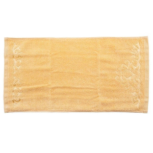 حوله دست و صورت آذرریس تبریز مدل رویال رنگ نخودی سایز 40 × 75 سانتی متر