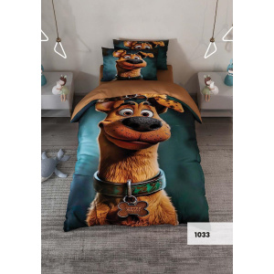 روتختی سه بعدی یک نفره طرح اسکوبی دو مدل 1033 کارینا 5 تکه سایز 120x200 