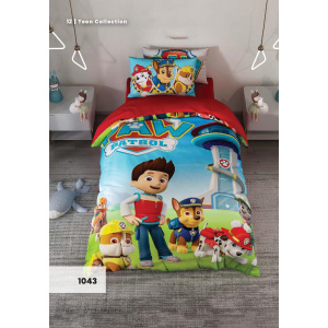 روتختی سه بعدی یک نفره طرح سگ های نگهبان مدل 1043 کارینا 5 تکه سایز 120x200 