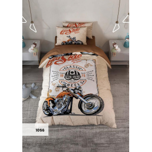 روتختی سه بعدی یک نفره طرح موتور مدل 1056 کارینا 5 تکه سایز 120x200 