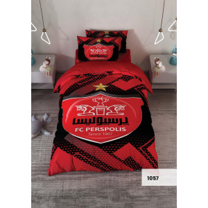 روتختی سه بعدی یک نفره طرح پرسپولیس مدل 1057 کارینا 5 تکه سایز 120x200 