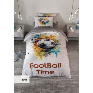 روتختی سه بعدی یک نفره طرح فوتبال مدل 1061 کارینا 5 تکه سایز 120x200 