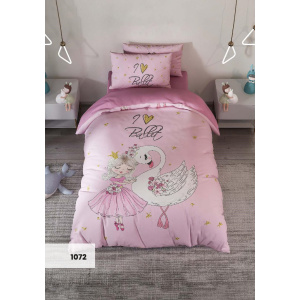 روتختی سه بعدی یک نفره طرح دخترونه مدل 1072 کارینا 5 تکه سایز 120x200 