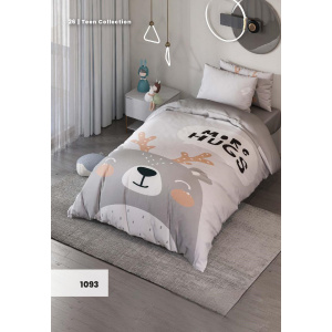 روتختی سه بعدی یک نفره طرح گوزن مدل 1093  کارینا 5 تکه سایز 120x200 