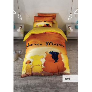 روتختی سه بعدی یک نفره طرح شیر شاه  مدل 1095 کارینا 5 تکه سایز 120x200 