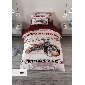 روتختی سه بعدی یک نفره طرح موتور مدل 1100 کارینا 5 تکه سایز 120x200 