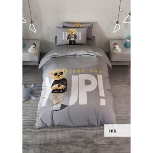 روتختی سه بعدی یک نفره طرح تدی مدل 1116 کارینا 5 تکه سایز 120x200 