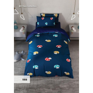 روتختی سه بعدی یک نفره طرح قارچ مدل 1155 کارینا 5 تکه سایز 120x200 