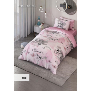 روتختی سه بعدی یک نفره طرح دخترانه مدل 1192 کارینا 5 تکه سایز 120x200 