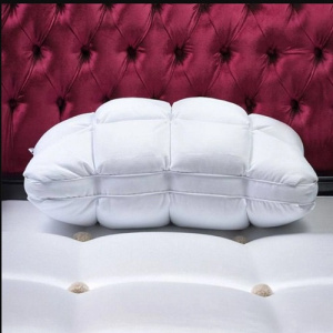 بالش دیاموند پلاس دو طرفه سفید رویه نخ الیاف میکروژل سایز 50 در 70