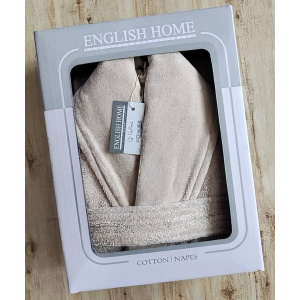 حوله تن پوش مدل انگلیش هوم VIP کرم سایز 125 لارج(L)