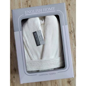 حوله تن پوش مدل انگلیش هوم VIP سفید سایز 125 لارج(L)