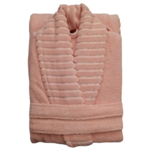 حوله تن پوش Hobby مدل پیرامید رنگ صورتی سایز 125 لارج (L)