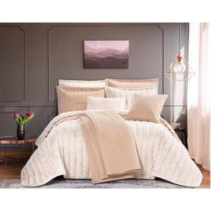 سرویس روتختی عروس لامیسون کاردلن مدل ZHina کد رنگ 08 دو نفره (کینگ) 7 تکه