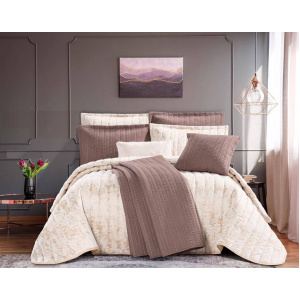 سرویس روتختی عروس لامیسون کاردلن مدل ZHina کد رنگ 05 دو نفره (کینگ) 7 تکه