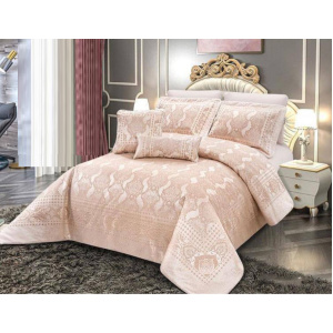 سرویس روتختی عروس لامیسون کاردلن مدل Piton کد رنگ 02 دو نفره (کینگ) 7 تکه