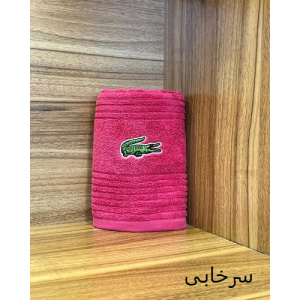 حوله دست و صورت نارین ساپ تبریز مدل (Lagos) رنگ سرخابی سایز 40x80 سانتی متر