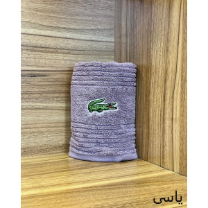 حوله دست و صورت نارین ساپ تبریز مدل (Lagos) رنگ یاسی سایز 40x80 سانتی متر