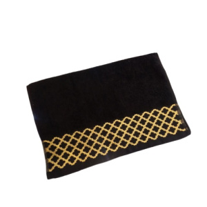 حوله دست و صورت نارین ساپ narin sap مدل گلد رنگ مشکی سایز 40x80 سانتی متر