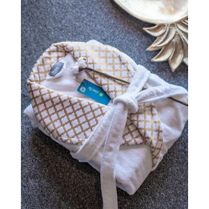 حوله تن پوش نارین ساپ narin sap گلد سفید سایز 115 مدیوم (M)