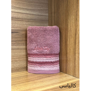 حوله دست و صورت نارین ساپ تبریز مدل آدا (ADA) رنگ کالباسی  سایز 40x80 سانتی متر