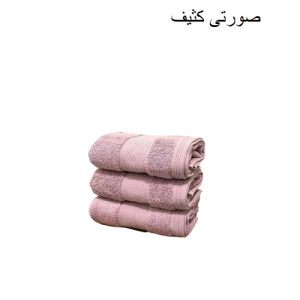 حوله استخری آذرریس تبریز مدل سافت کتان سایز 70x130 سانتی متر رنگ صورتی کثیف
