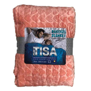 پتو مسافرتی یک نفره 160x220 شادیلون مدل تیسا قلبی گلبهی