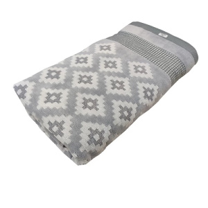 حوله حمام آذرریس تبریز مدل مایا رنگ طوسی  سایز 100x160 سانتی متر