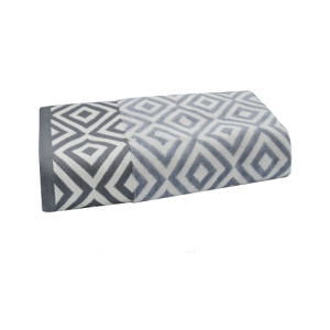 حوله حمام آذرریس تبریز مدل شاه مات رنگ طوسی  سایز 100x160 سانتی متر