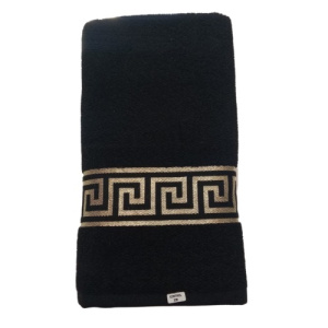 حوله استخری آذرریس تبریز مدل ورساچ رنگ مشکی سایز 70x130 سانتی متر