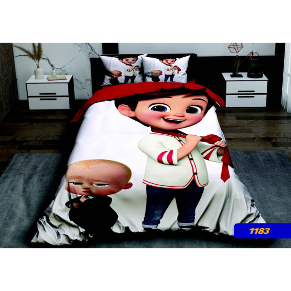 روتختی سه بعدی یک نفره بچه رئیس Baby Boss مدل 1183 کارینا 5 تکه