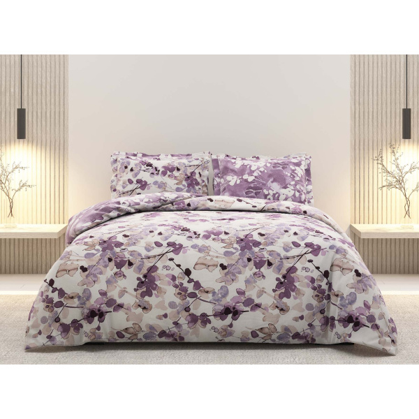 روتختی دونفره ساتین پنبه پلاس مدل Nafiseh B کد 55 کارینا 6 تکه 